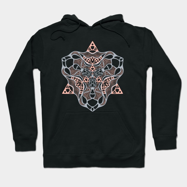 Organic Merkaba Mandala Hoodie by inamandalart